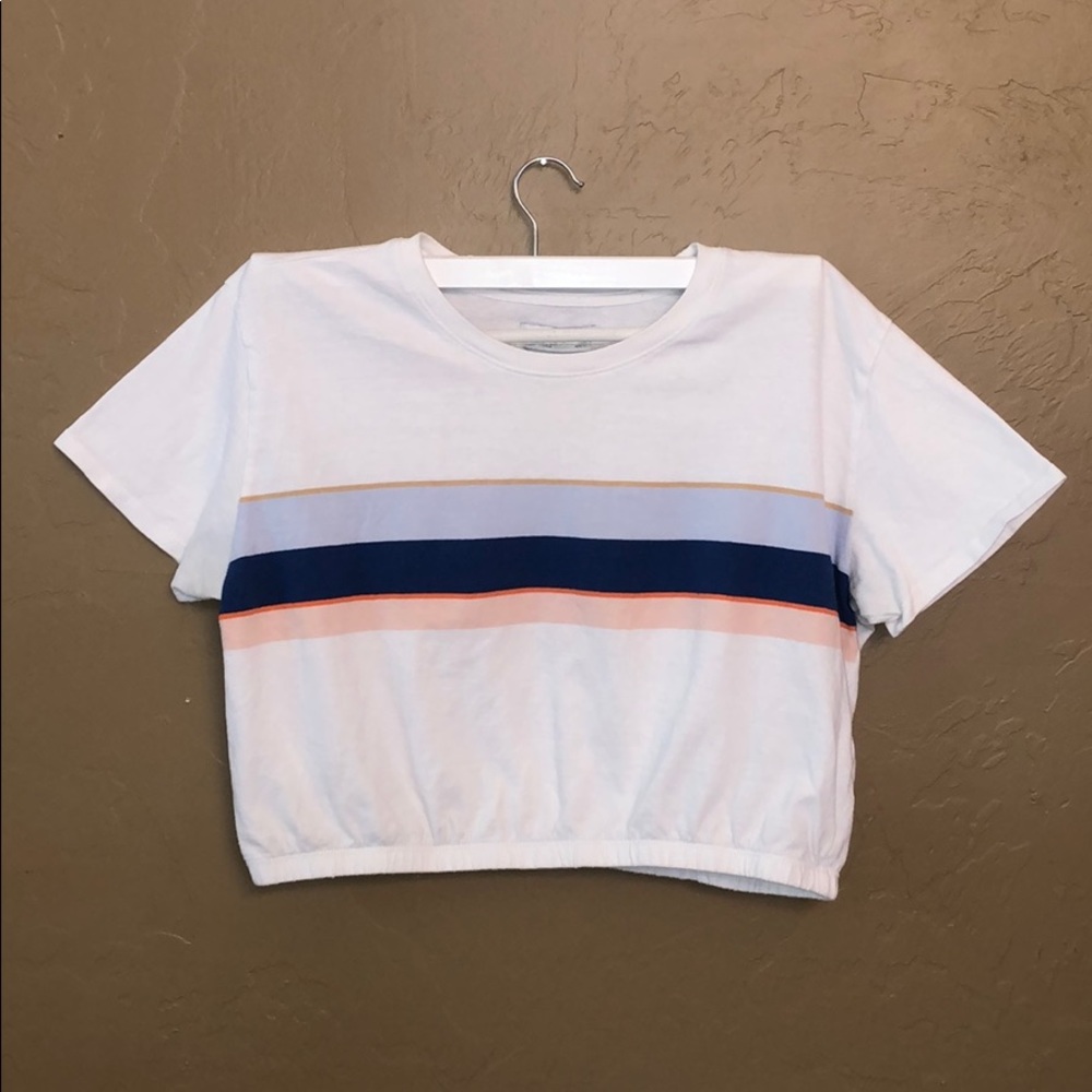 Striped Hollister crop top